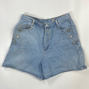 Vintage Gitano Denim High Waiste Jean Shorts Size 16 (Waist 32)
